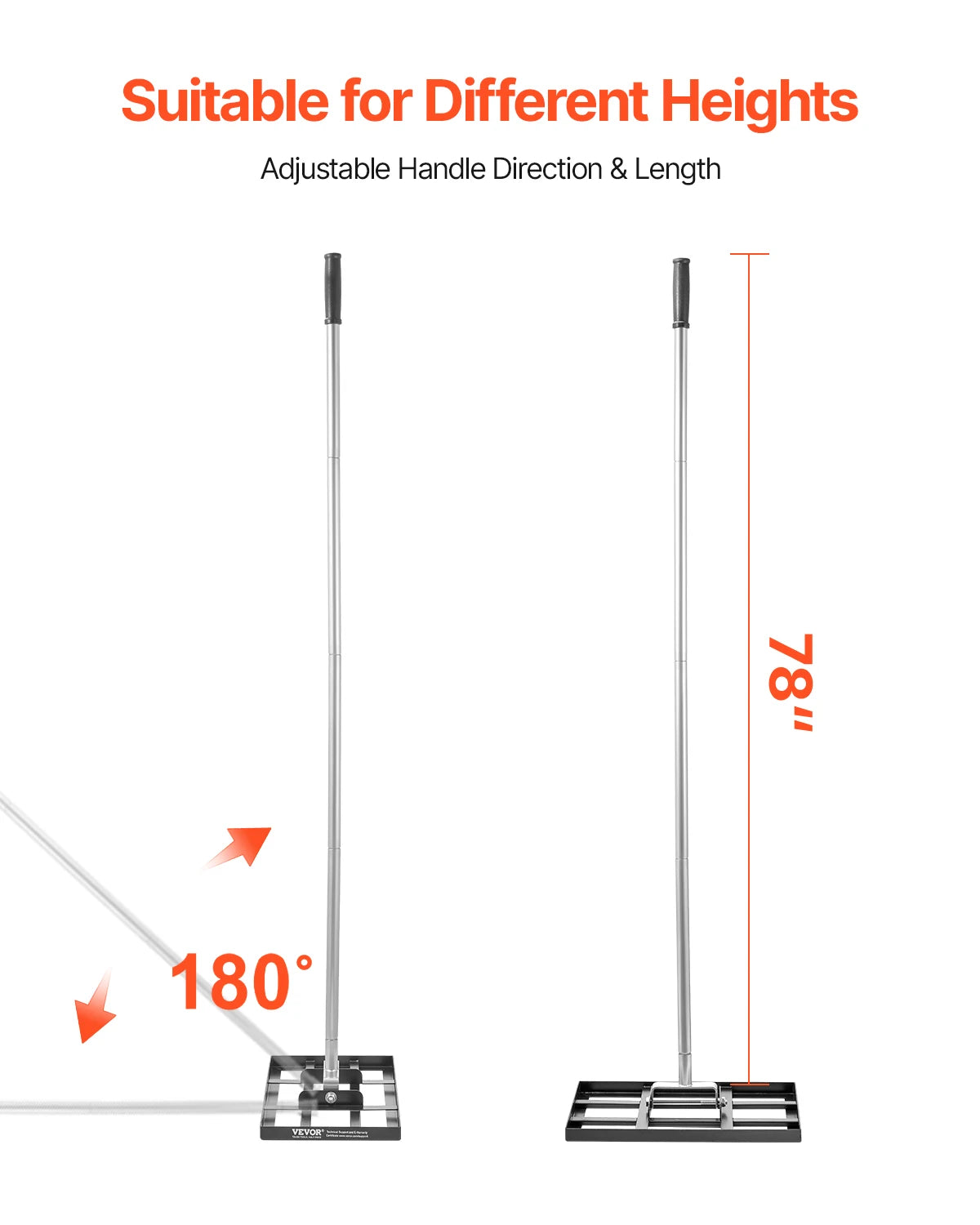 Pro Yard Leveling Rake Tool