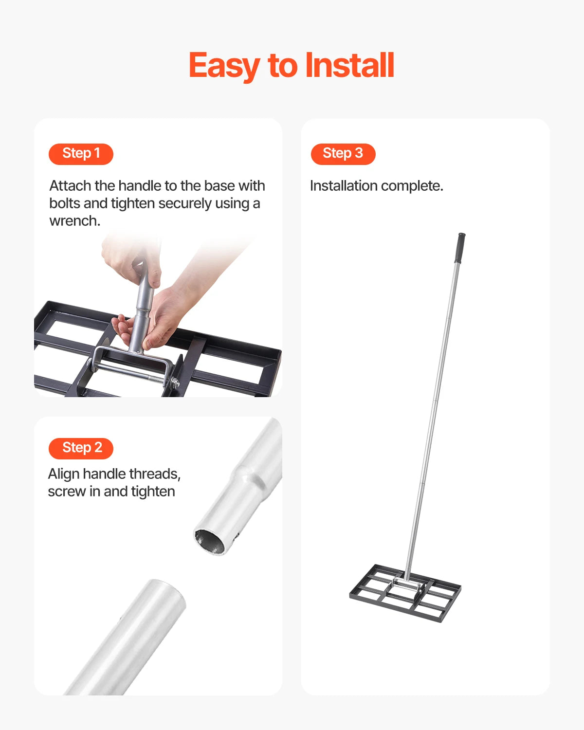 Pro Yard Leveling Rake Tool
